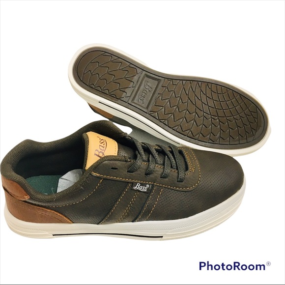 NEW G.H. BASS & CO. Slip-On Laced Shoe Boy's Size 1.5 Kids M Width Brown/Tan NIB - Picture 4 of 16